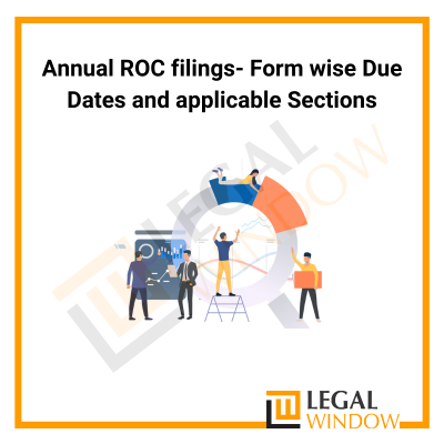 Annual ROC filings Form wise Due Dates and applicable Sections