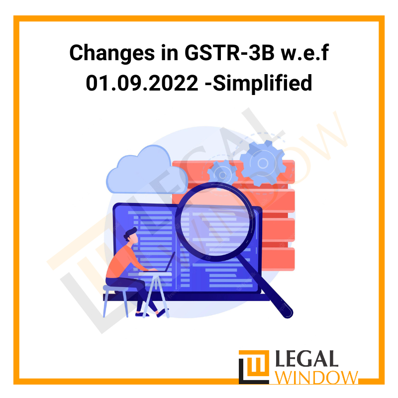 Changes in GSTR-3B