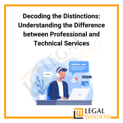 Difference between Professional & Technical Services