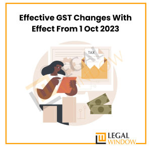 Effective GST Changes