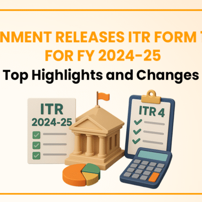 Latest ITR Form 1 and ITR Form 4 for FY 2024-25 released by the Indian Income Tax Department. Download the new income tax return forms for seamless tax filing this financial year