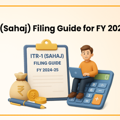 ITR 1 Sahaj FY 2024-25, ITR 1 filing guide AY 2025-26, how to file ITR 1 online, ITR 1 e filing step by step, income tax return ITR 1, ITR Sahaj form online, who should file ITR 1, ITR 1 eligibility AY 2025-26, ITR filing for salaried employee 2025, ITR 1 form download, ITR 1 e filing portal, income tax return for salaried person, AY 2025-26 ITR form, ITR 1 form last date 2025, ITR filing process India