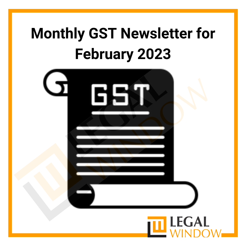 GST Newsletter for February 2023