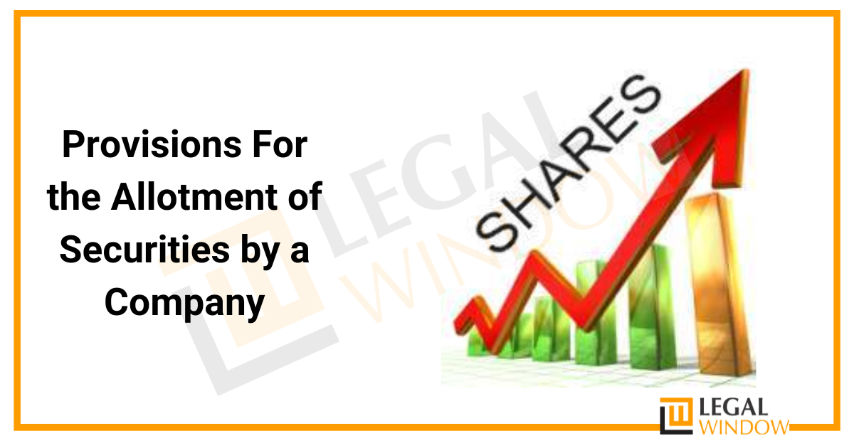 Allotment of Securities by a Company