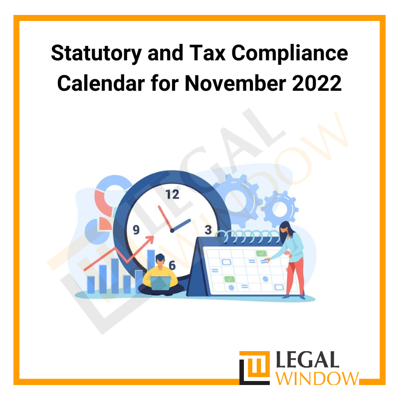Tax Compliance Calendar for November 2022
