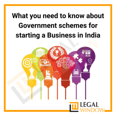 Government schemes for starting a Business in India